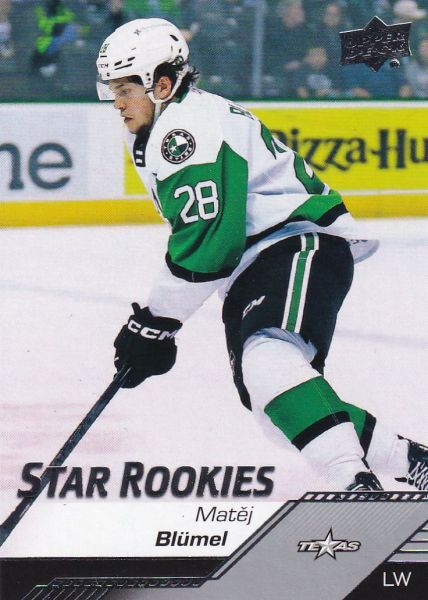 insert RC karta MATĚJ BLUMEL 22-23 AHL Star Rookies číslo 104